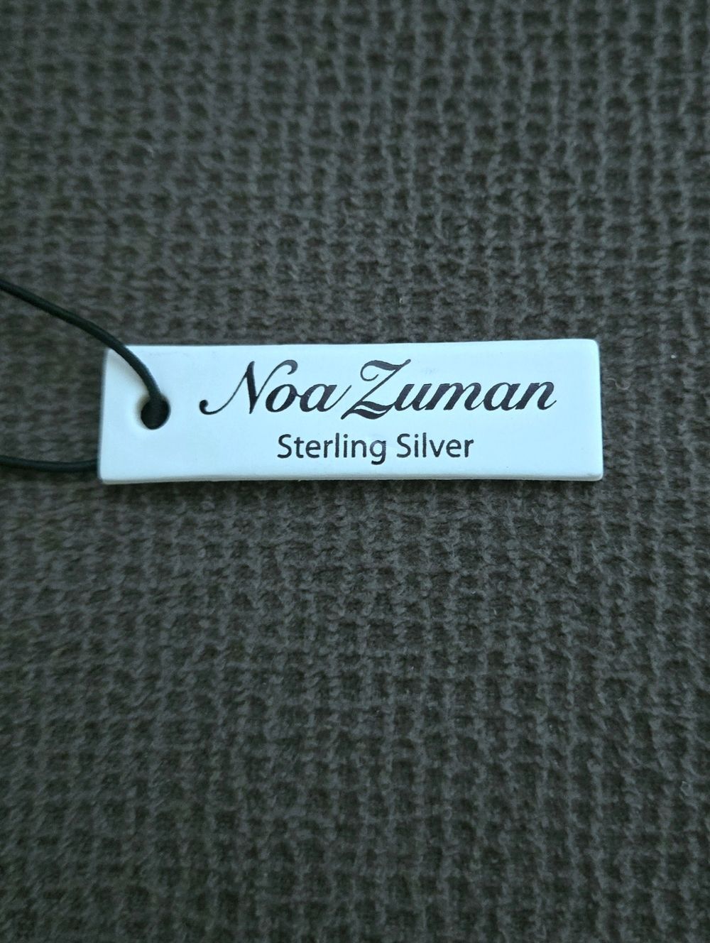 Noa Zuman Silver🤍 Square Scroll📜 with Amazonite Pendant Necklace - NWT - Picture 7 of 16